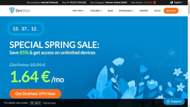 zenmate Facebook VPN