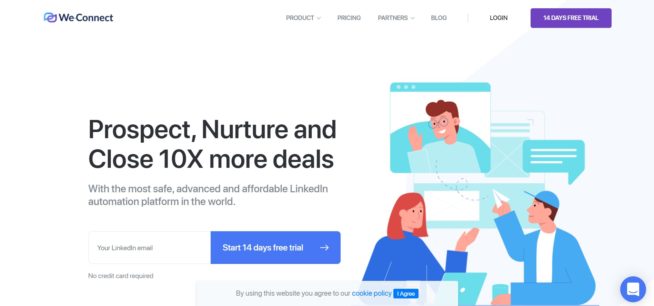 10. We-Connect LinkedIn Lead Verktyg