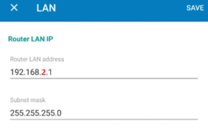 router lan ip