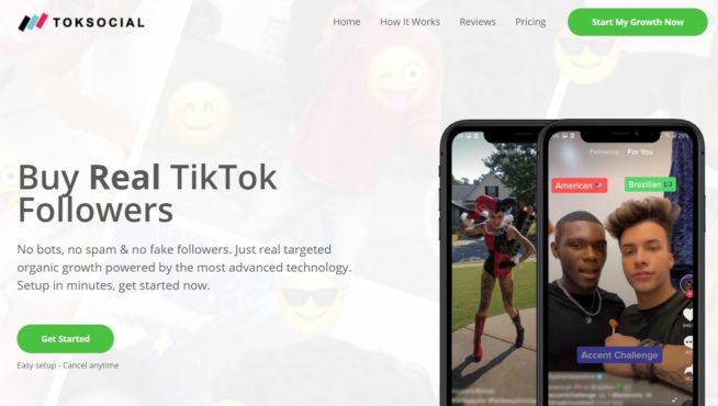 Toksocial for Tiktok followers