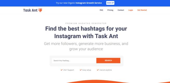 Task ant hashtag app for Instagram