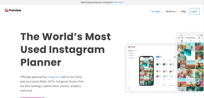 Preview App hashtag app for Instagram