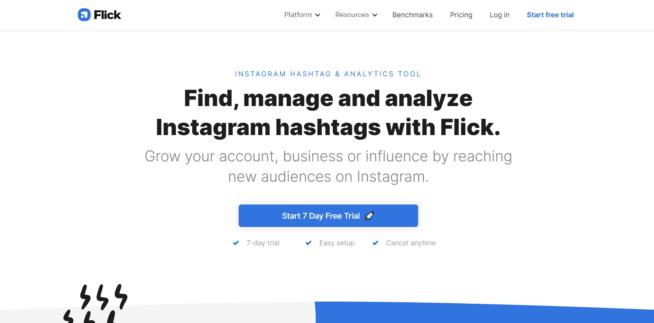 Flick.tech hashtag app for Instagram