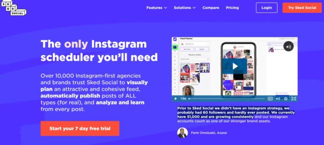 Sked social hashtag app for Instagram