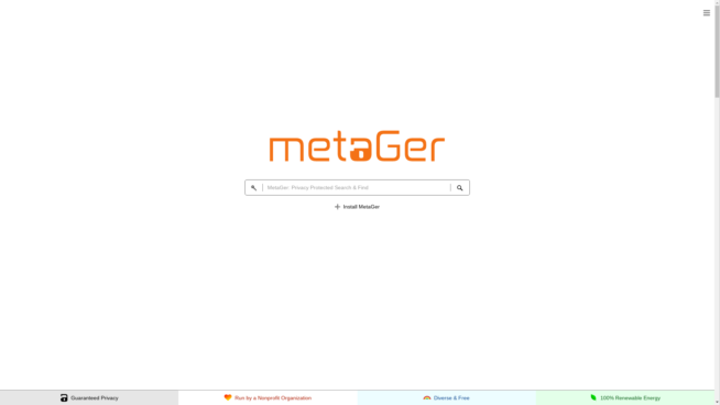 MetaGer private search engine