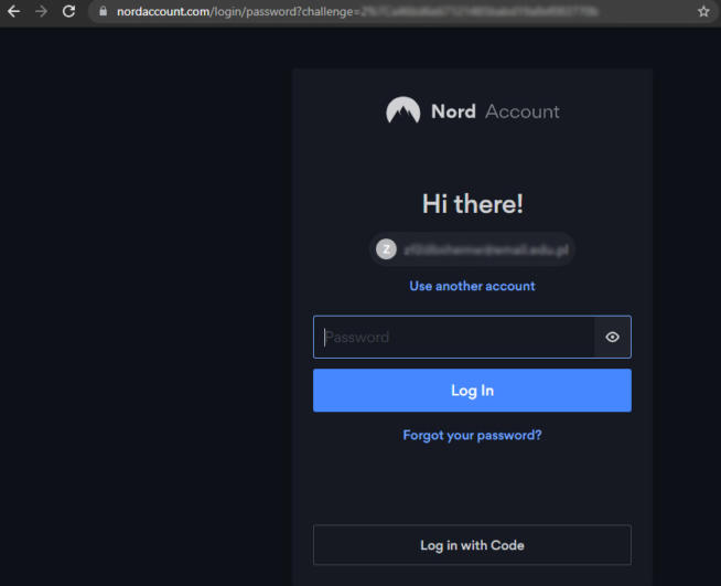 nordlocker login page