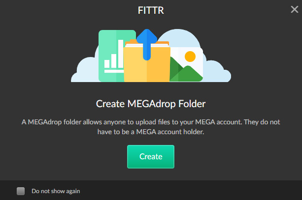 mega cloud megadrop create