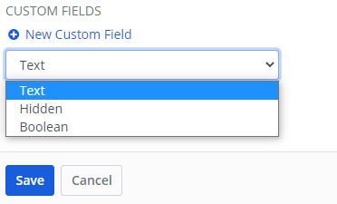 new custom field webinterface bitwarden