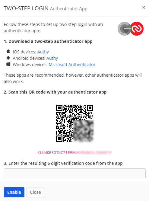 two step login bitwarden