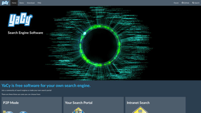 yacy private search engine