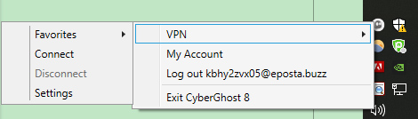 desktop client shortcut cyberghost