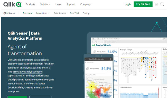 qlik sense Data Visualization Tool
