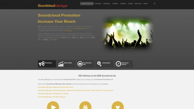 Soundcloud manager soundcloud bot
