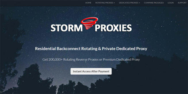stormproxies Residential Proxy