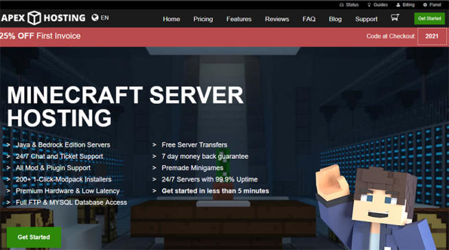 apex minecraft server hosting