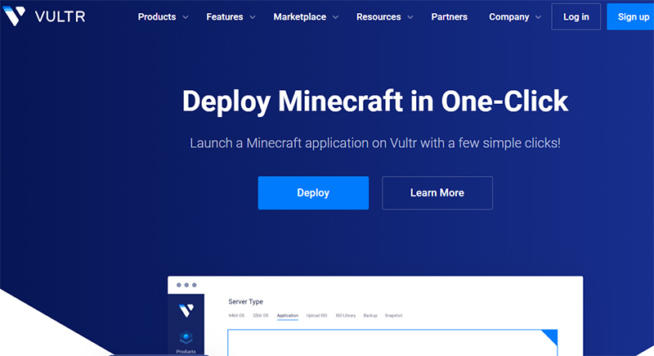 vultr minecraft server hosting