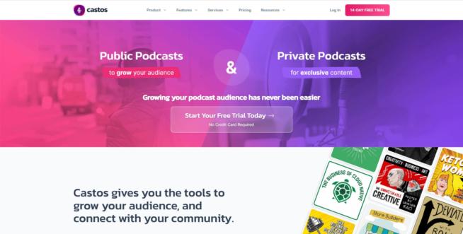castos podcast hosting platform