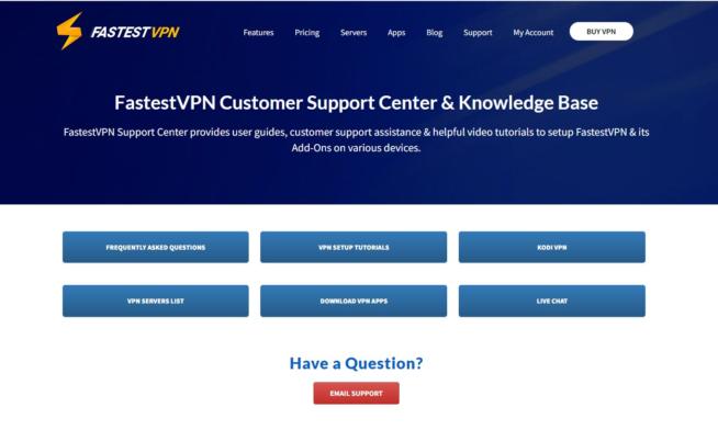 FastestVPN support