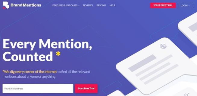 BrandMentions brand monitoring tool