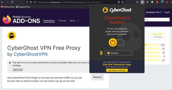 CyberGhost Firefox