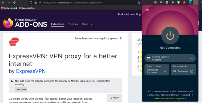 ExpressVPN Firefox