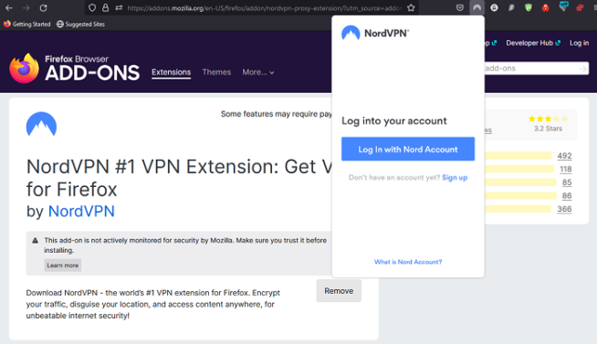 NordVPN Firefox