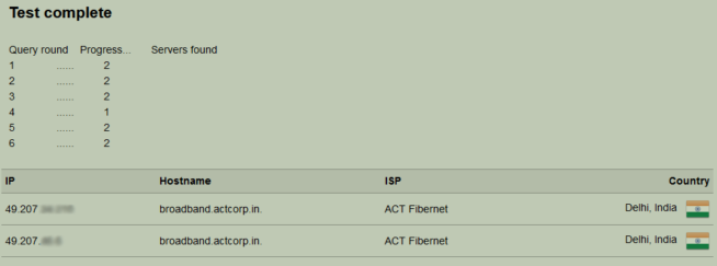 expressvpn dns leak test default