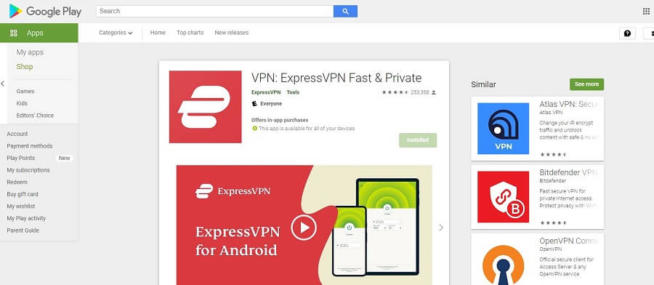 ExpressVPN Google Play