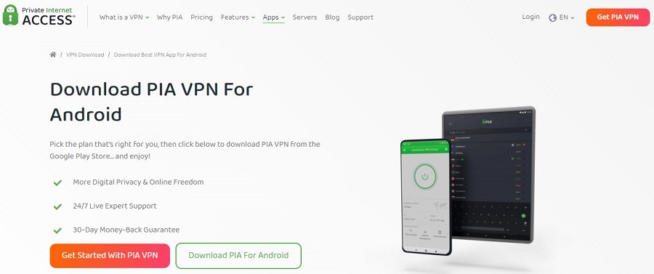 PIA Android VPN