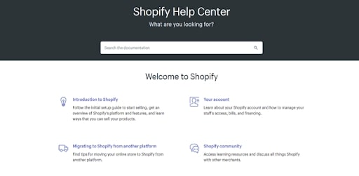 Shopify help resources