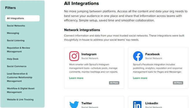 Sprout Social Integrations