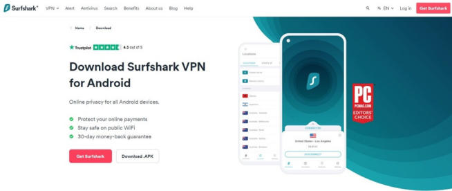 Surfshark Android VPN