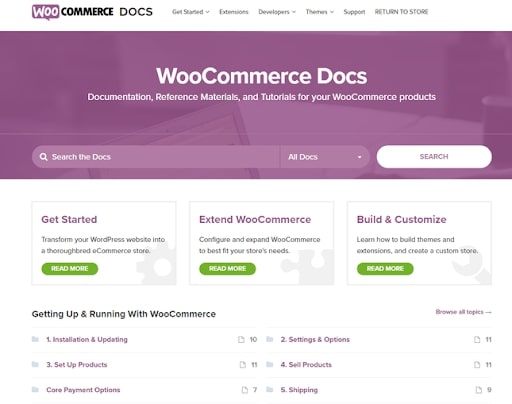 Woocommerce help resources