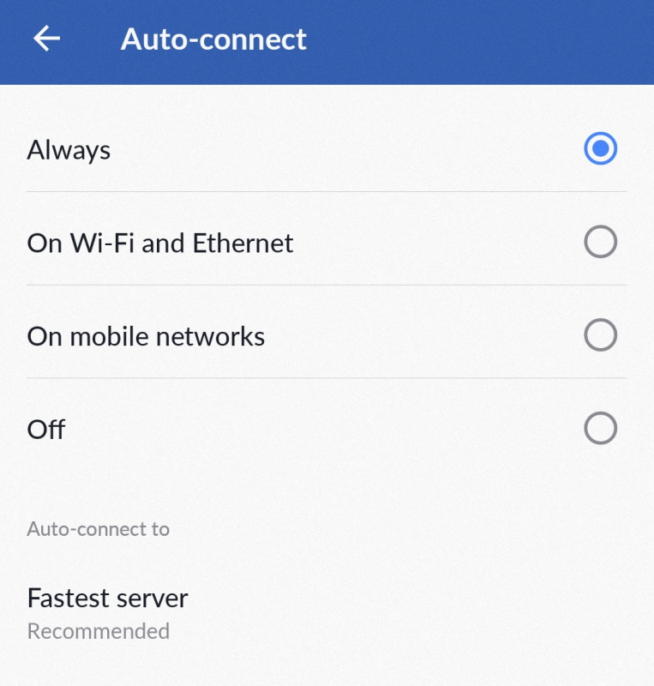 auto connect mobile app nordvpn