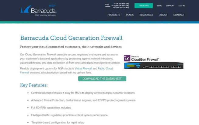 Barracuda MSP Managed Firewall Service Provider