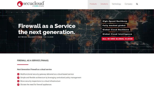 Secucloud FWaaS Firewall Service Provider