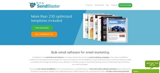 Sendblaster outreach campaigns lead generation software