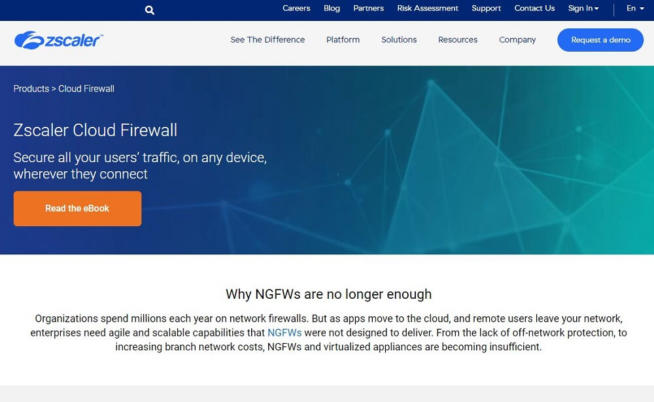 Zscaller Firewall Service Provider