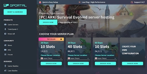 GPortal Ark Server Hosting