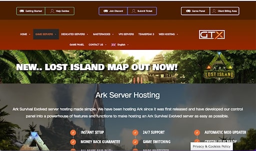 GTXGaming Ark Server Hosting