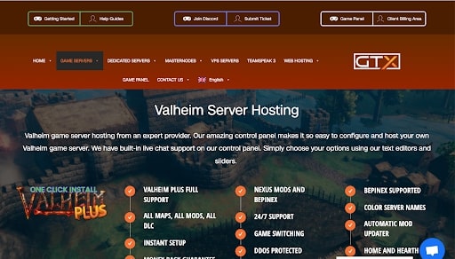 GTXGaming Valheim Server Hosting