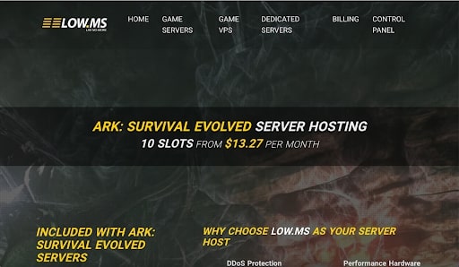 Low ms Ark Server Hosting