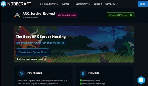 NodeCraft Ark Server Hosting