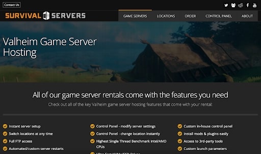 Survival Servers Valheim Server Hosting