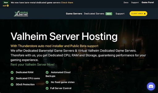 XGamingServer Valheim Server Hosting