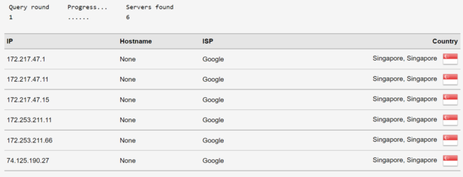 dns leak test Singapore