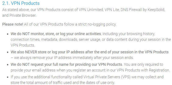 VPN Unlimited No Logs