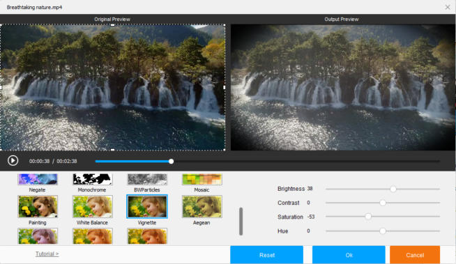 HD Video Converter Pro effects