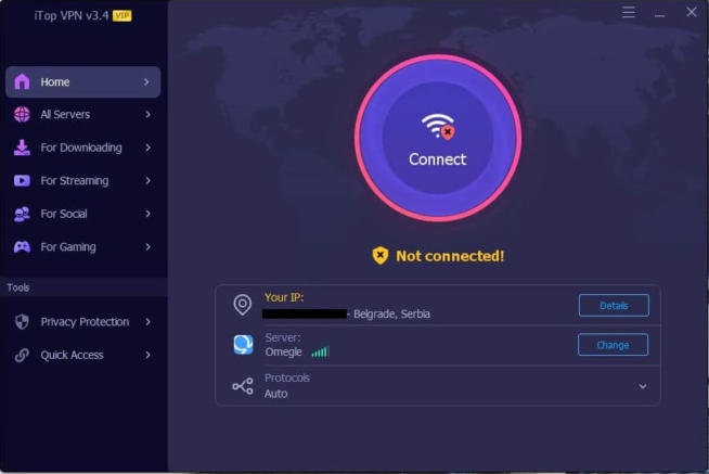 iTop VPN desktop App