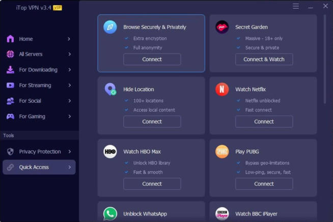 iTop VPN desktop App 3